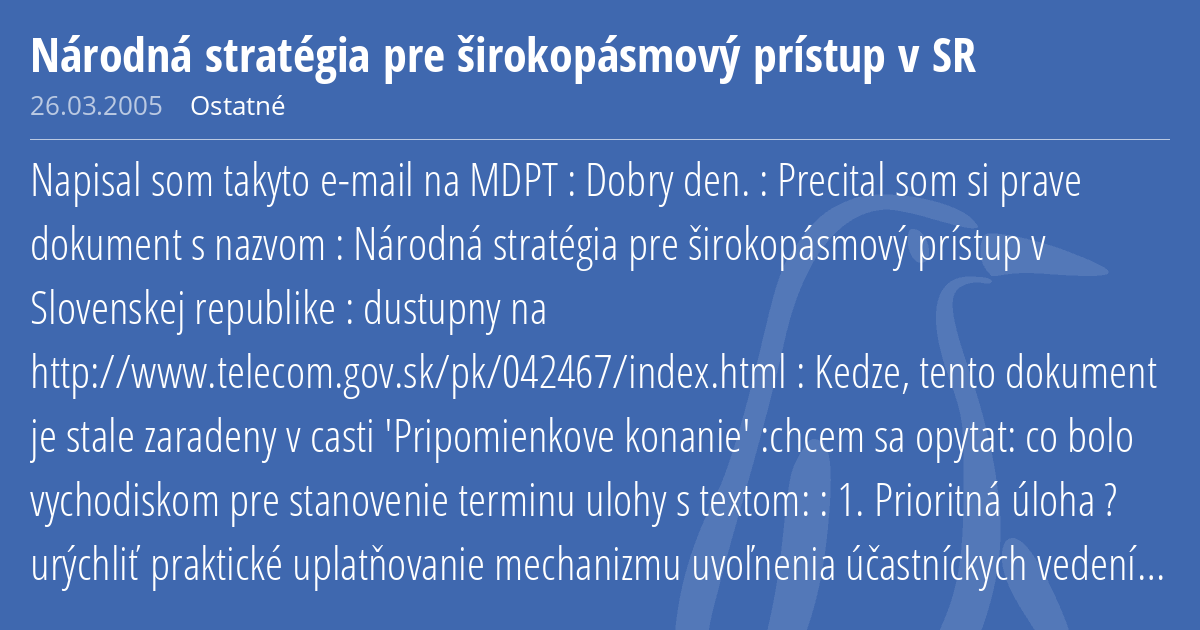 N Rodn Strat Gia Pre Irokop Smov Pr Stup V Sr