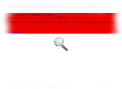 Download zablokovaný produktom Eset Gateway Security