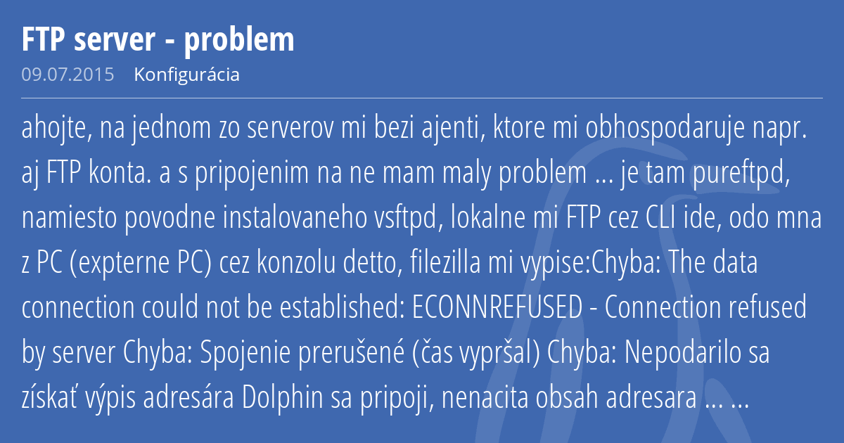 filezilla could not connect to server econnrefused