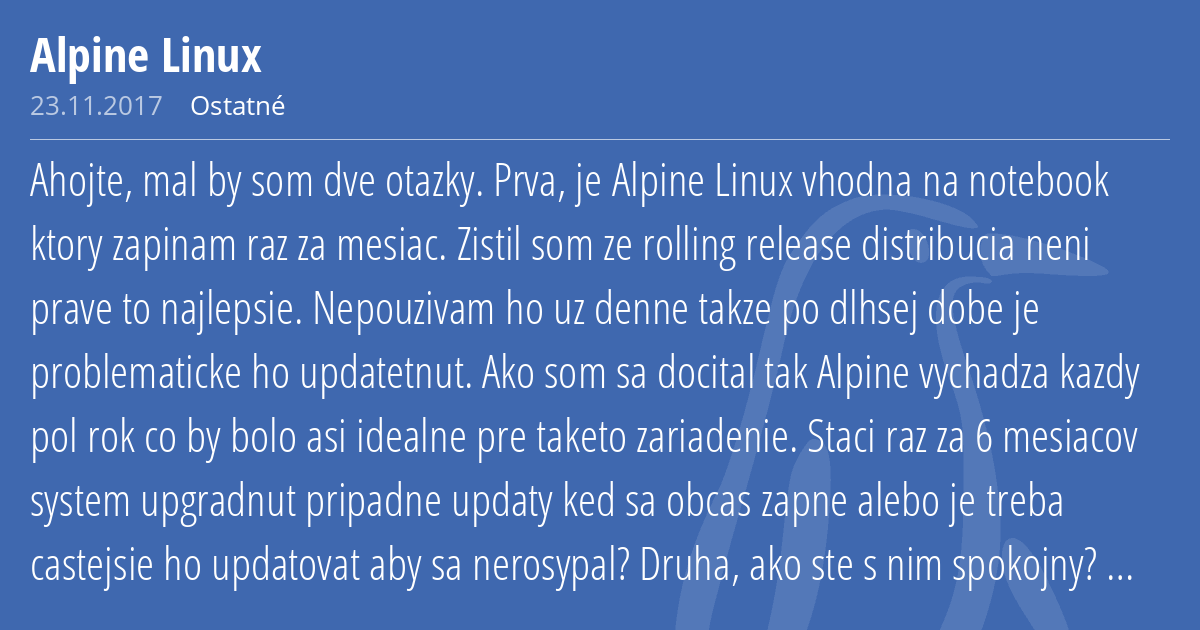 alpine linux versions