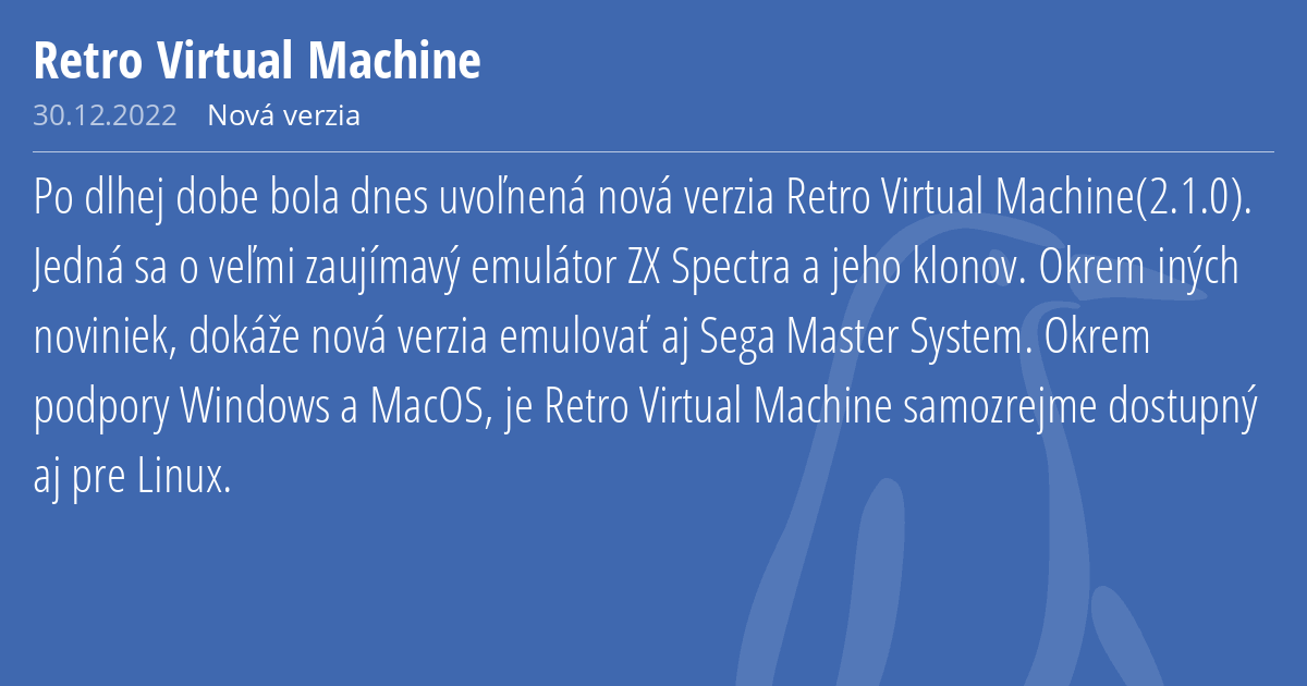 Retro Virtual Machine