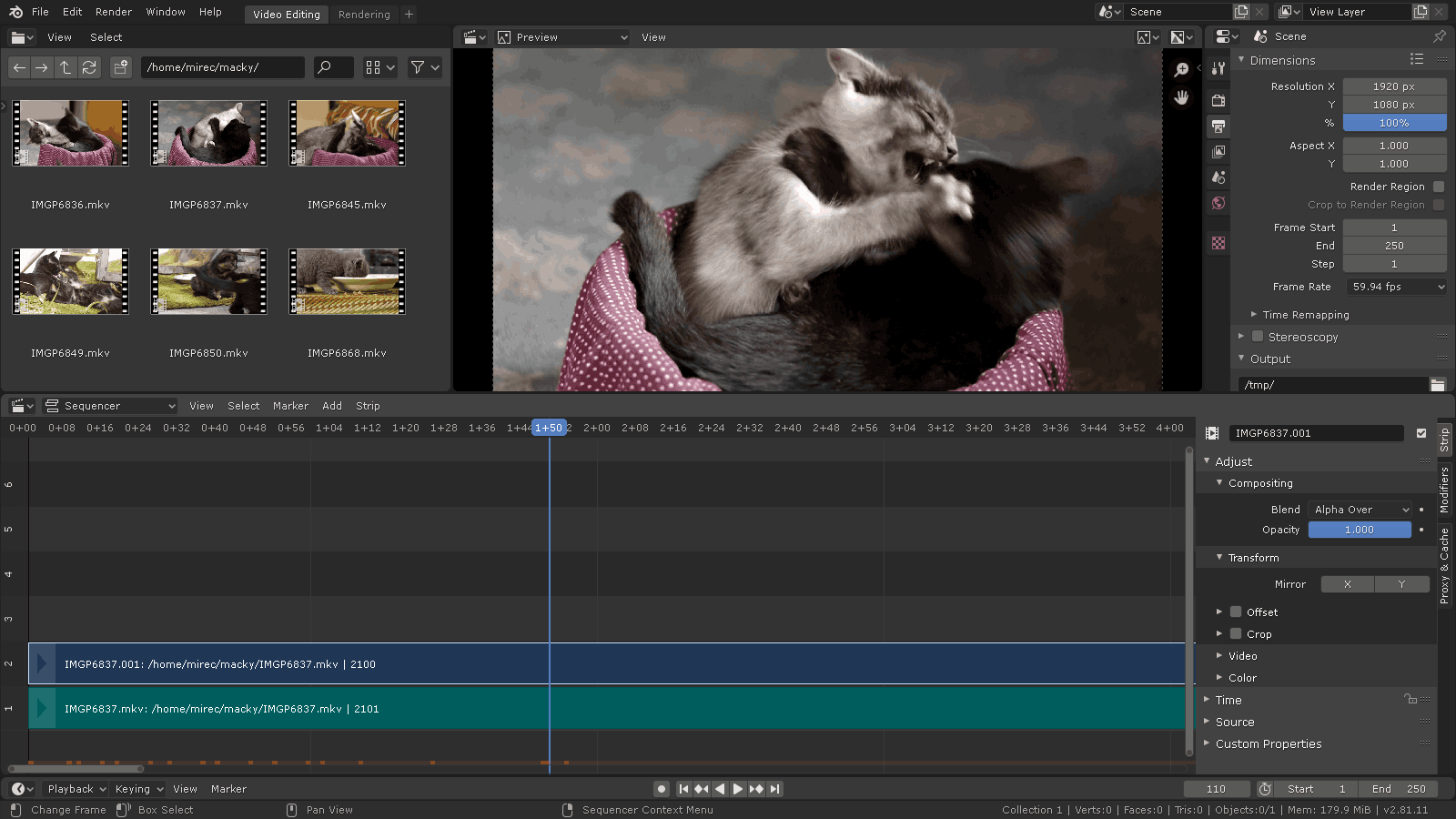 openshot video editor blender