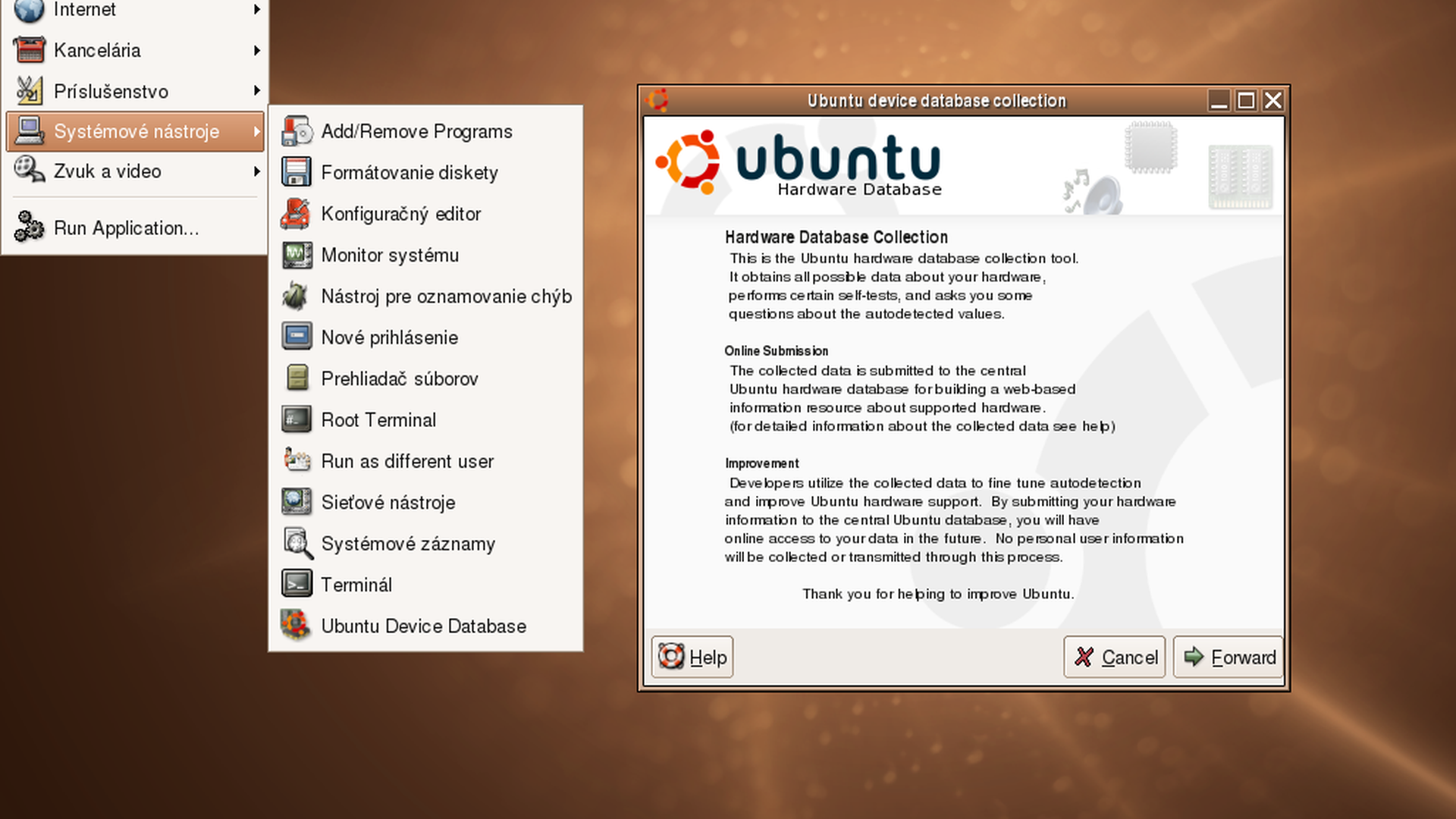Moja retro turistika - Ubuntu 5.04 (2005)